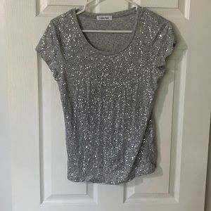 Calvin Klein cotton t-shirt with sequins
